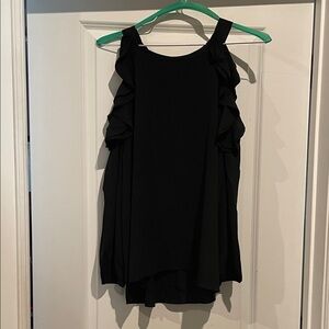 Umgee Black Ruffle Strap Camisole